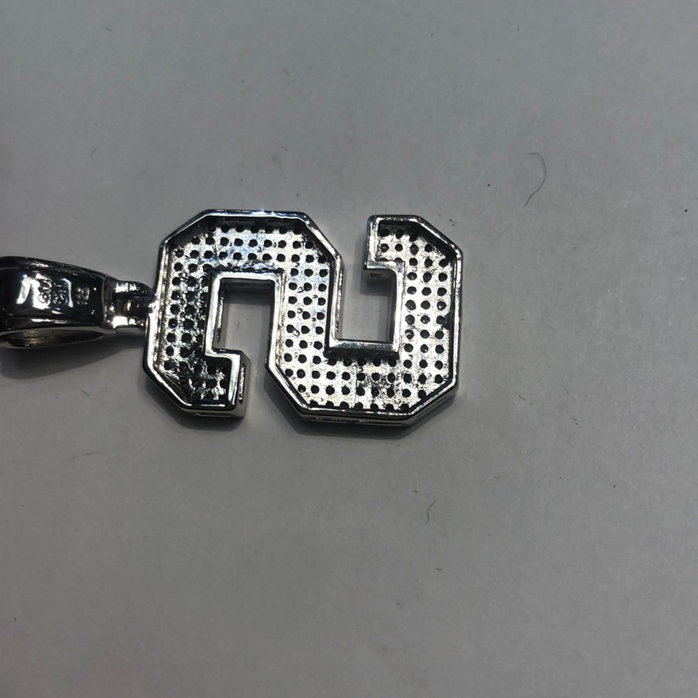 Silver Initial Pendant - image 5